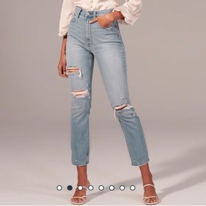 A&F | ultra high rise mom jeans